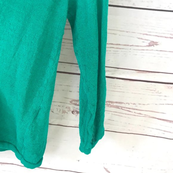 Chico's Solid Ruffle Cardigan Size 1 - Picture 5 of 13